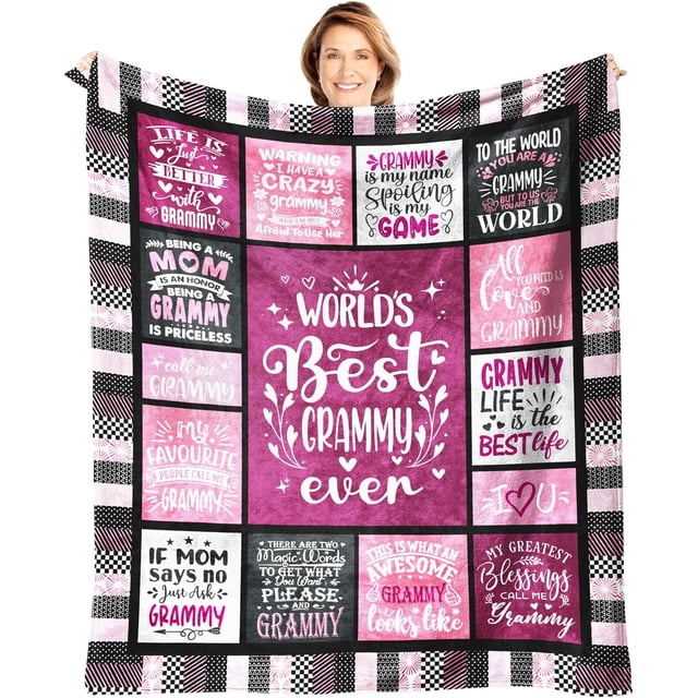 LHSHID Mimi Blanket Gift for Mimi for Mothers Day from Granddaughter Mimi Gift from Grandson Best Mimi Ever Blanket for Sofa Bed Birthday from Grandkids 60"x80"