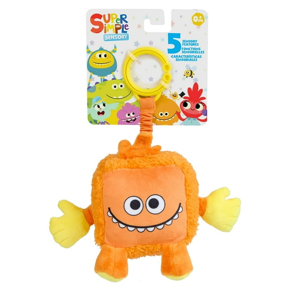 Monstruos de peluche sensoriales WowWee Super Simple Dewey Orange