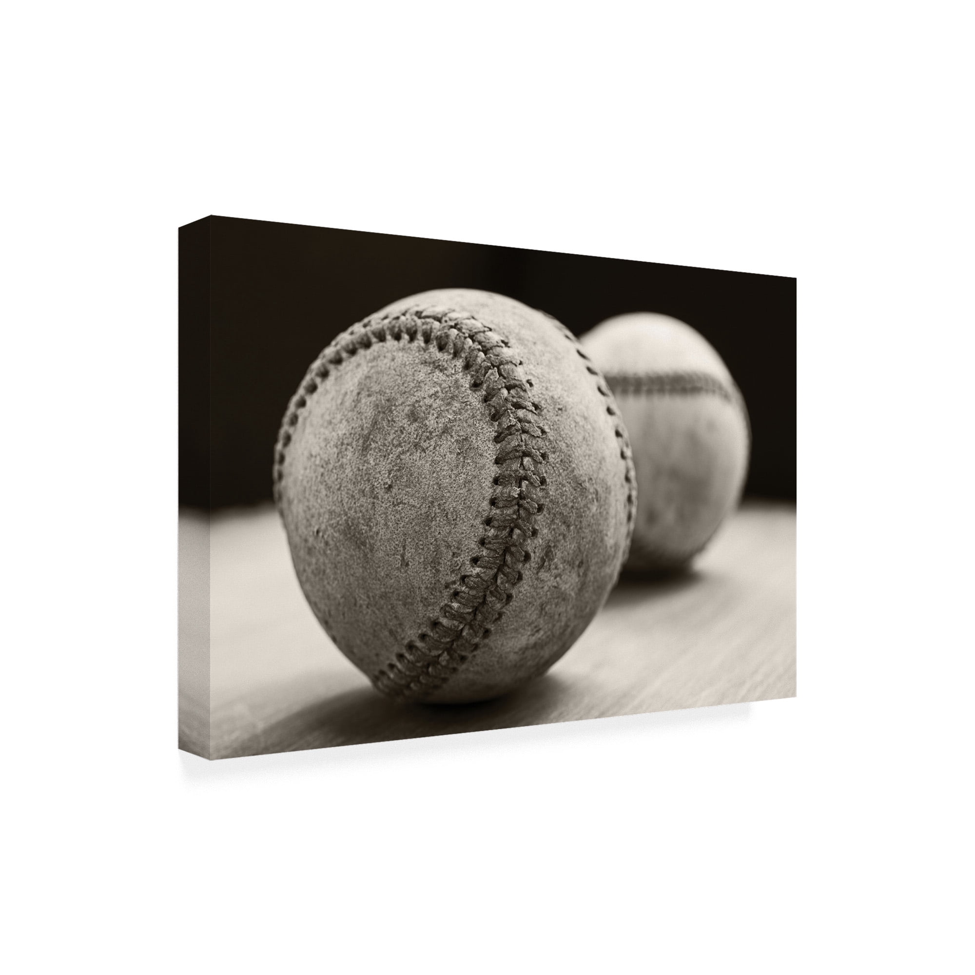 Trademark Fine Art 'Old Baseballs' Canvas Art by Edward M. Fieldin