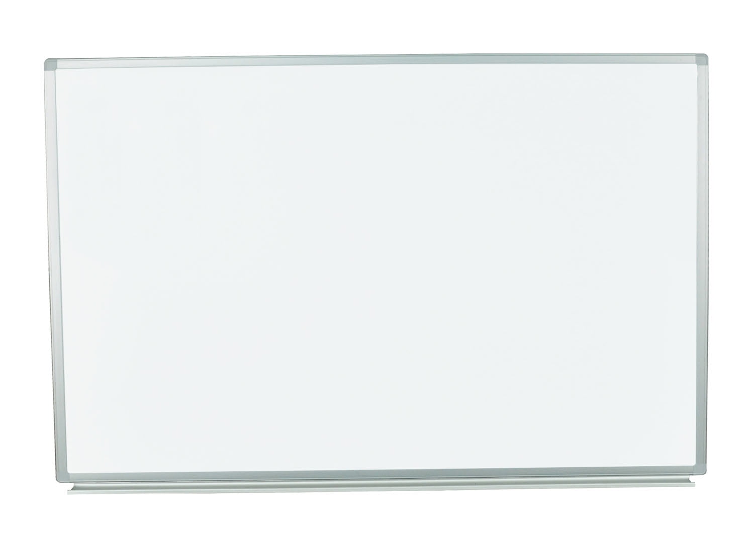 Dry Erase Board Melamine Black/Gray Aluminum/Plastic Frame 48 x 36 White 