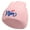 Pink, variant on Mom Embroidered 8 inch Acrylic Short Blank Beanie - White OSFM