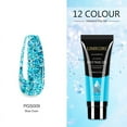 thumbnail image 4 of 12 Color Nail Art Glitter Powder Extension Gel Nail Art Sequin Extension Gel Painless, 4 of 5