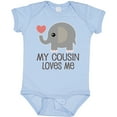 thumbnail image 3 of Inktastic My Cousin Loves Me Boys or Girls Baby Bodysuit, 3 of 5