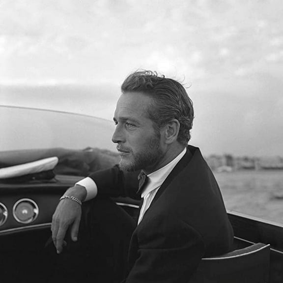 Iconic Arts Laminated 21x21 Poster Paul Newman in Venice, 1963