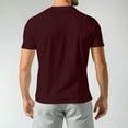 thumbnail image 5 of Men's Classic Crew Neck Independence Day Tee, Soft Jersey Cotton for All-Day Comfort in Hot Weather ,Wine XL, 5 of 5
