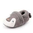 thumbnail image 7 of yocbz Boys Slippers Toddler Slippers Boys Girls House Shoes Cute Slipper for Home Indoor Winter Bedroom Non Slip Soft Warm shoes Grey,Size for US 6, 7 of 7