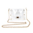 thumbnail image 1 of Conjunto de cartera y bolso bandolera transparente para mujer (164 caracteres) Clear Chic, 1 of 7