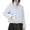 White, variant on Fartey Cropped Puffer Jacket for Women Plus Size Winter Long Sleeve Coats Warm Hooded Quilted Coat Full Zip Up Down Coat with Pockets