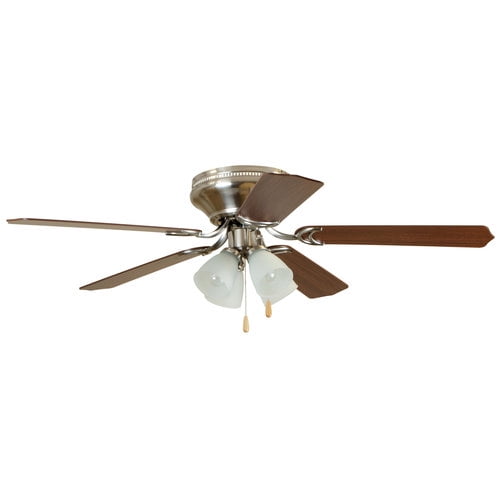 Chapter 52" 4-Light Satin Nickel Ceiling Fan - Walmart.com ...