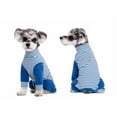 thumbnail image 5 of BT Bear Small Dog Jumpsuit, Small Dog Recovery Suit, Stripe Anti-Shedding Dog Pajamas Pjs, After Surgery Dog Onesie Shirt, Dog Sweater Coat for Puppy Small Dog Blue S, 5 of 7