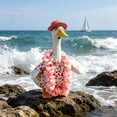 thumbnail image 3 of Gooses Clothes Yard Accent for Large White Holiday Decoration, Bunny Ear Easter Outfit for 23in Porch Goose, Cute Spring Attire for Lawn and Garden, Removable Fabric with Bow Tie, 3 of 7