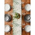 thumbnail image 6 of Watercolor Eucalyptus Leaf Plant Table Runner-36 Inch Long Rustic Green Leaves on Flax Table Runners Linen Burlap Tablerunner for Kitchen Dining Room Holiday Party, 6 of 9