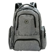 K-Cliffs Unisex Diaper Bag Backpack ,Travel Baby Bag Multi-Function Maternity use with Cell Phone Pocket Changing Pad & Stroller adjustable Straps, Gray