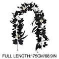 thumbnail image 5 of Halloween Black Maple Leaf Decor, Realistic Artificial Leaf Garland, Gothic Hanging Foliage Accent, Door Mantel Wall Party Display, Spooky Seasonal Holiday Decoration, 5 of 9