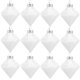 thumbnail image 1 of Bola de plástico transparente rellenable para manualidades, adorno con forma de bola colgante de Navidad, transparente, 12 Uds., 1 of 5