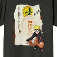thumbnail image 2 of Naruto Shippuden Torn Paper Graphic Crew Neck Short Sleeve Men's Black T-shirt-6XL, 2 of 4