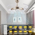 thumbnail image 4 of EAYSG 42 inch Ceiling Fans with Lights Remote Control 3 Color 6 Speed Timer Chandelier Fan Gold, 4 of 6