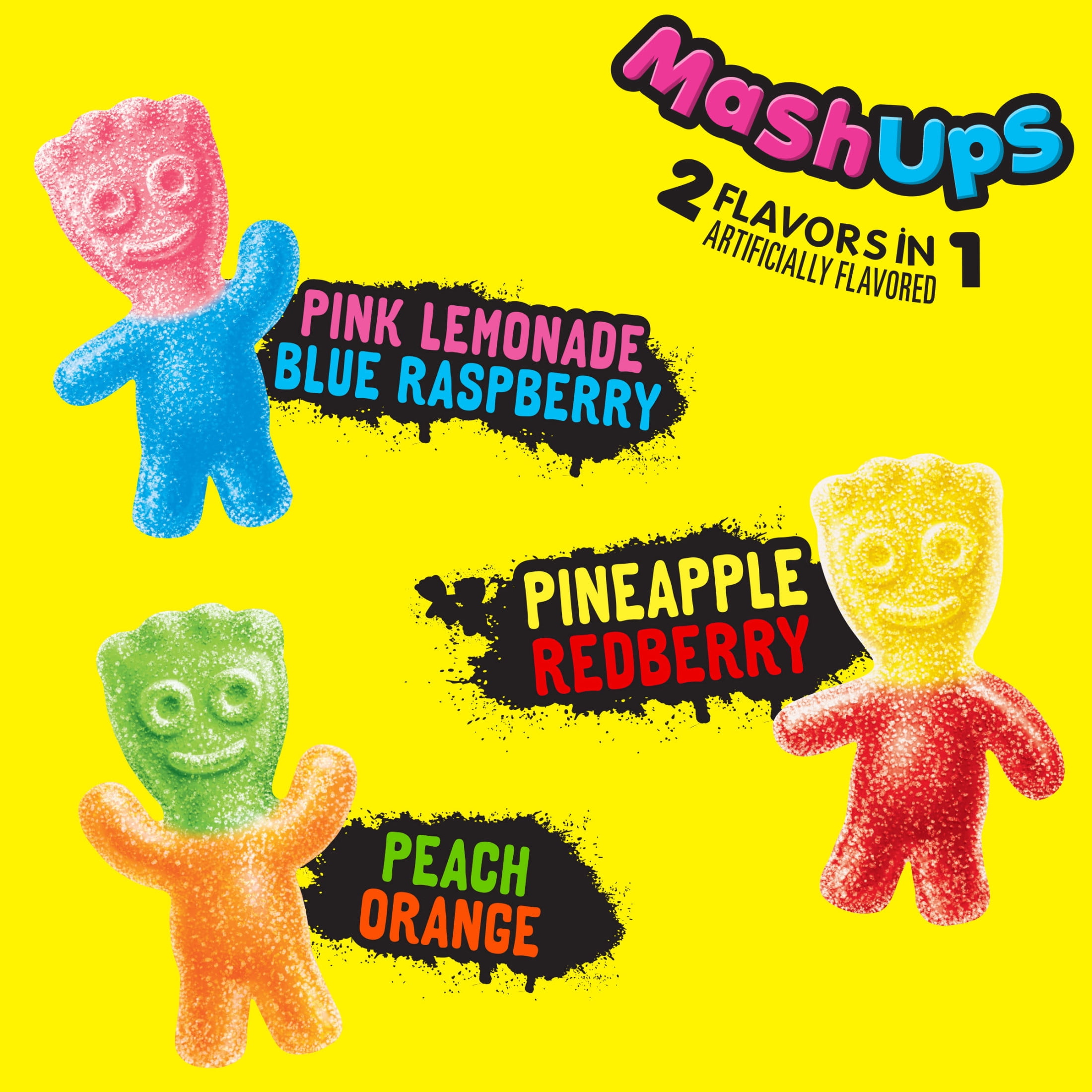 (5 pack) SOUR PATCH KIDS MashUps 2 Flavors in 1 Soft & Chewy Candy, 8 oz