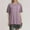 Light Purple, variant on SNKSDGM Women's Plus Casual Easter Shirts T Shirts for Women V Neck Women's Fashion Round Neck Plus Size Short Sleeved Solid Color T Shirt Top Short Sleeve Shirts for Women Plus Size
