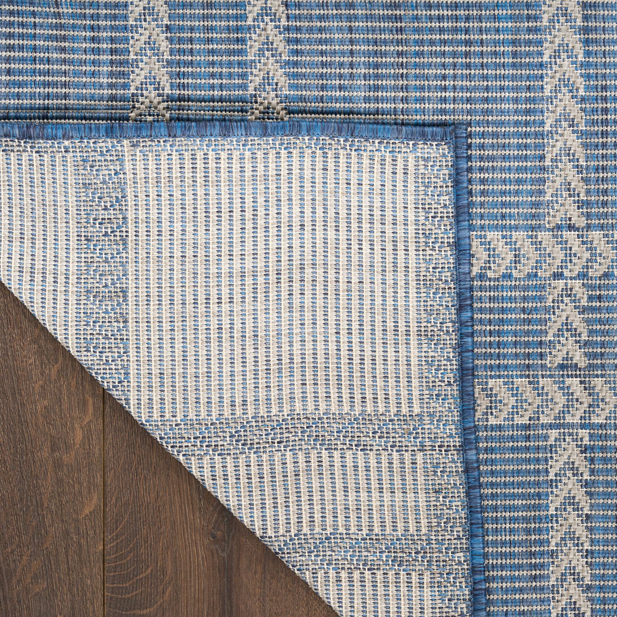 Nourison Horizon Indoor/Outdoor 10' x 14' Navy Modern Rug