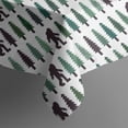 thumbnail image 5 of Green Bigfoot and Tree Pattern Square Tablecloth,Waterproof Square Table Cover,Wipeable Spillproof Washable Table Cover for Home Kitchen Party Decor 52"x52"(132x132cm), 5 of 6