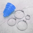 thumbnail image 4 of Kit de protection anti-poussière universel en silicone pour soufflet d'essieu CV, tête sphérique, pince ronde à vitesse constante, bleu, 4 of 4