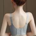 thumbnail image 4 of Bras for Women Womens Bras Compression Bra Wirefree Bra Stretchable Straps Bra Ndbuld Women's Comfortable Breast Casual Bra Underwear Sexy Lace Large Size Up to 35% off,Gray,42D, 4 of 5