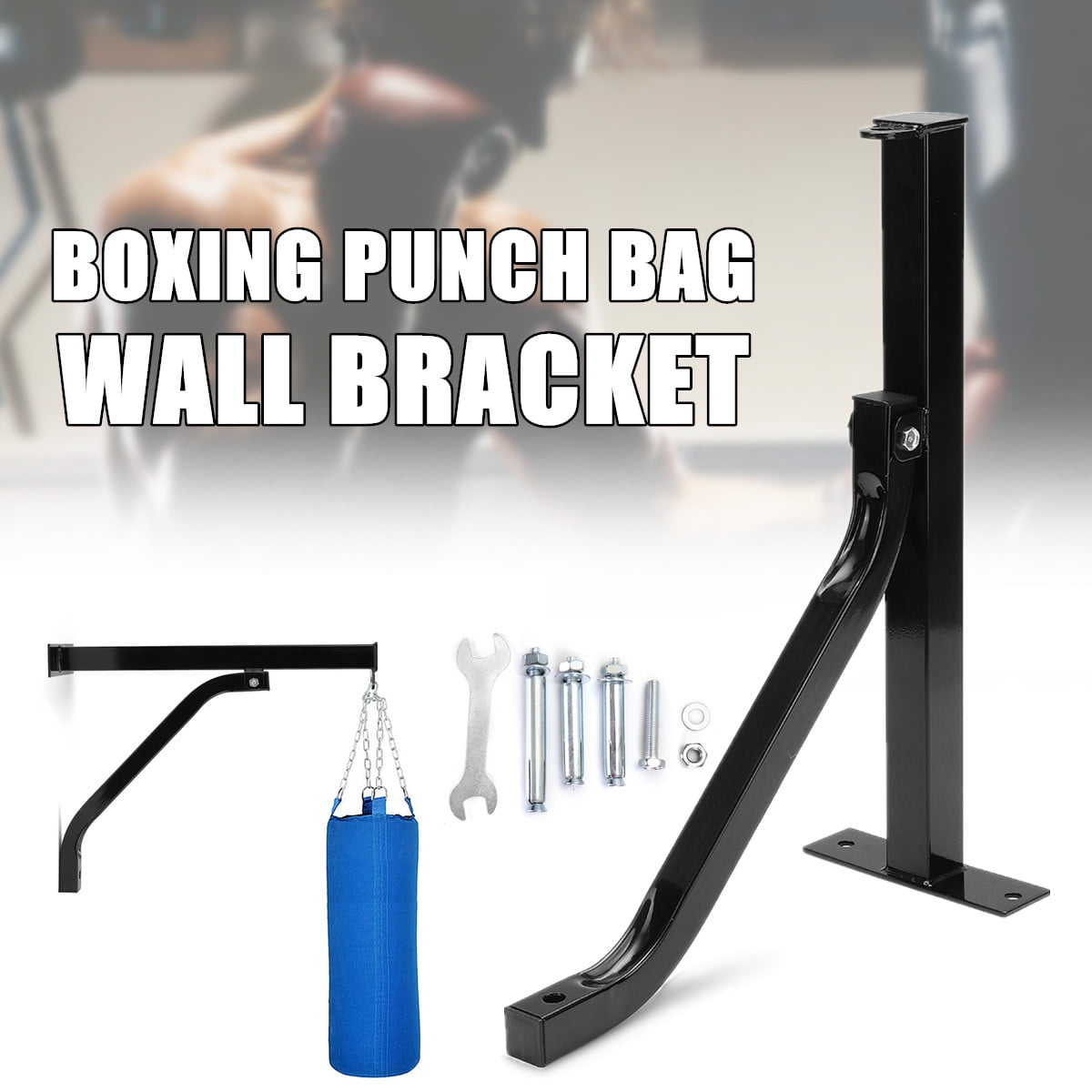 Duty Boxing Punch Punching Bag Wall Bracket Mount Hanging Stand Accessory dr