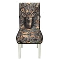 thumbnail image 7 of TSOVTHRID Deer Elk Camo Hunting Print Quilted Dining Room Chair Covers Adjustable Practical Chair Seat Covers Stretchy Comfy Water Resistant Seat Cushion Slipcovers, Set of 2, 7 of 7