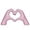 S-pink, variant on CATPAN Heart Shaped Hand Statue, Gold Home Decor Accents for Living Room Coffee Table TV Cabinet Bookshelf Office entryway Desktop Shelf Small Sculpture Home Decor.