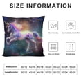 thumbnail image 5 of Unicorn Magic Design with Stars Throw Pillow Cover Unicorn Rainbow Galaxy Space Farmhouse Cushion Case for Sofa Couch Cotton Linen, 5 of 5