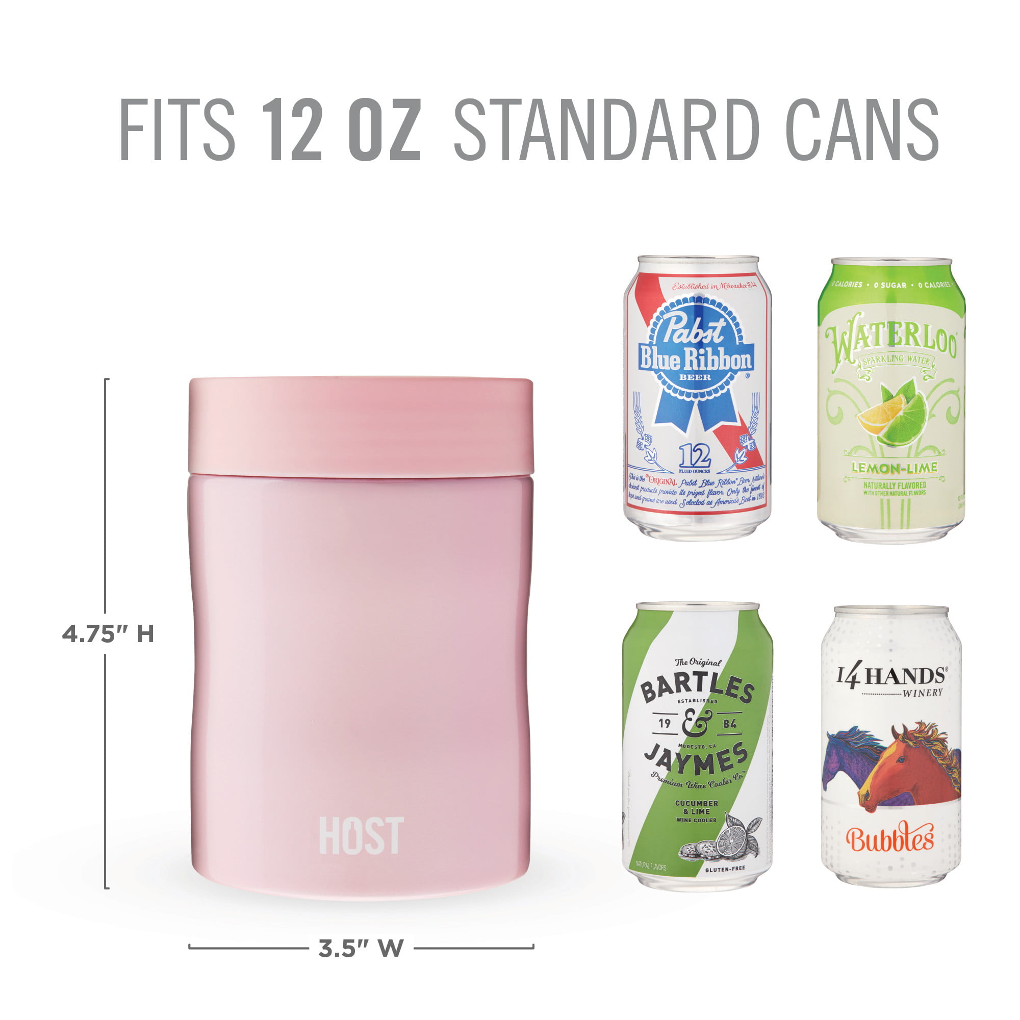 Host Stay-chill Beer Cozy Insulated Can Cooler Tumbler - Double Walled  Stainless Steel Beer Can Insulator Holder For Slim Sized Cans - Lagoon :  Target
