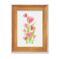 thumbnail image 1 of Tulip Flower Illustration Desktop Wooden Photo Frame Display Picture Art Painting Multiple Sets, 1 of 3