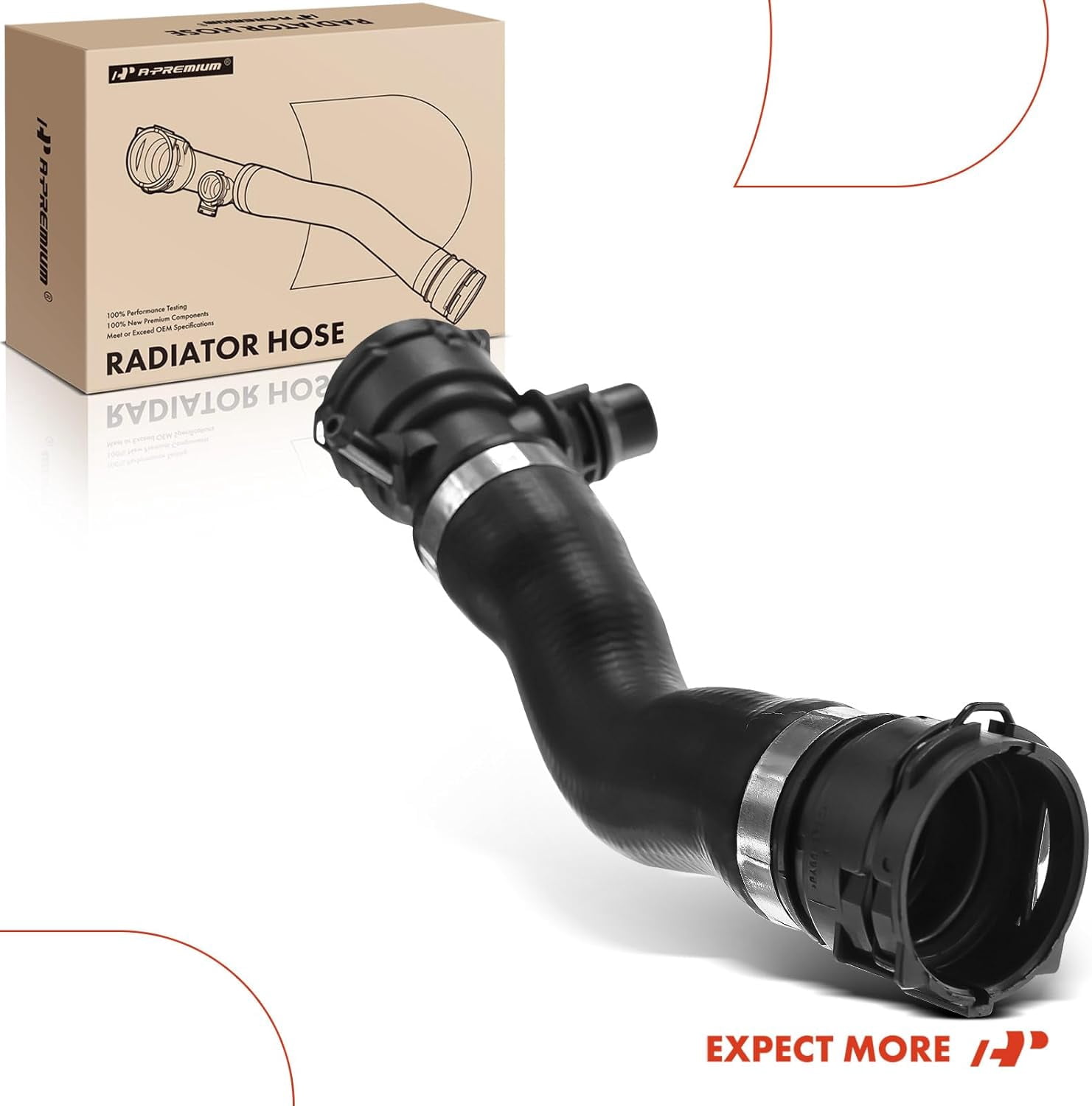 A-Premium APRH0006 Upper Radiator Coolant Hose Replacement