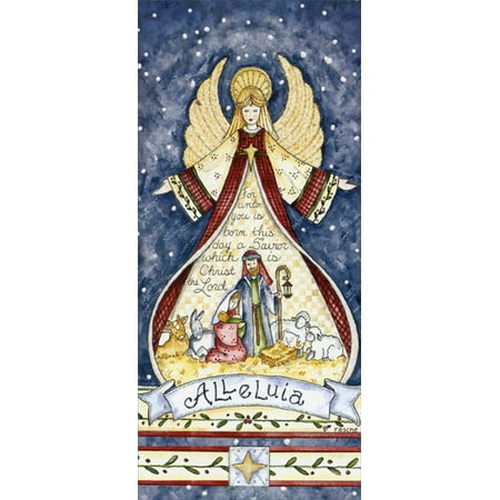 LPG Greetings Alleluia Angel Nativity Box of 14 Religious Christmas (Best White Angel Cards Mtg)