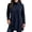 #Navy 1, variant on Vynhevius Women Plus Size Tunic Top Solid Turtleneck Long Sleeve Side Slit Casual Loose Blouse