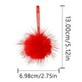 thumbnail image 3 of Axiiglly Christmas Tree Decorations Fuzzy Balls, 2.76" Fluffy Christmas Balls Xmas Hanging Decor Ornaments for Christmas Trees, Home Holiday Party Indoor Outdoor Decor-Red, 3 of 8