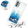thumbnail image 5 of Compatible with Samsung Galaxy A32 5G Case Glitter Luxury Cute Love Liquid Quicksand Clear Soft TPU Girls Women Stylish Bumper Shockproof Protective Case for Samsung Galaxy A32 5G Blue YB, 5 of 12