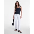 thumbnail image 3 of Time and Tru Women's Smocked Cotton Tank Top with Ruffle Straps, Sizes XS-XXXL, 3 of 6