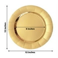 Efavormart 10 Pack | 13" Gold Disposable Charger Plates, Cardboard ...