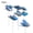 Blue, variant on 10 Pack Double-Layer Artificial Butterfly Stakes Red Garden Decor Stakes for Outdoor Patio Yard Potted Plant Decoration 11.42in x 3.15in