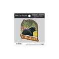 thumbnail image 2 of Die Cut Sticker Blue Ridge Mountains, Virginia, Black Bear in Forest, Contour Vinyl Sticker 1 to 3 inches (Waterproof Decal for Cars, Water Bottles, Laptops, Coolers), Small, 2 of 5
