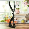 thumbnail image 4 of Sculpted Bunny Resin Easter Decor – 10in Modern Rabbit Figurines | Indoor/Outdoor Spring Home Tabletop Ornament, 4 of 5
