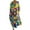 Blue, variant on Baqcunre Long Sleeve Dress for Women Women's Loose V Neck Fashion Senior Long Sleeve Printed V Neck Dress Dresses for Women 2024 Summer Dresses for Women 2024 Womens Dresses Coffee M(Hot)