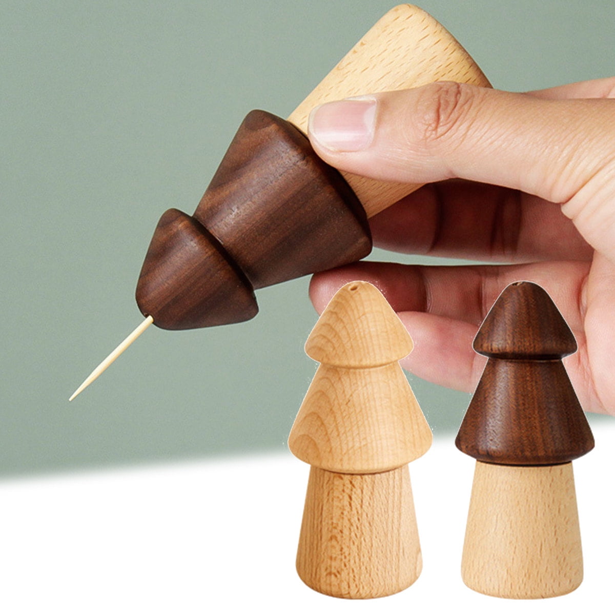 Cheers US Toothpick Holder Dispenser with Toothpicks, Wooden Tooth pick
