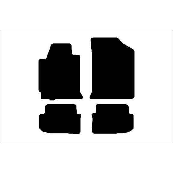 Auto Mats and Accessories 4 Piece Set Custom Carpeted Floor Mats Compatible with 2008-2012 Nissan Altima Coupe (Black) Made in the USA
