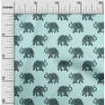 thumbnail image 1 of oneOone Georgette Viscose Fabric Elephant Block Print Sewing Fabric BTY 42 Inch Wide, 1 of 4