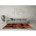thumbnail image 3 of Ahgly Company Indoor Rectangle Abstract Orange Modern Area Rugs, 8' x 12', 3 of 4