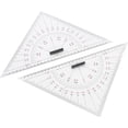 thumbnail image 2 of Chart Drawing Triangle Ruler, Acrylic Marine Triangle Clear Isosceles Triangle Ruler, Triangular Set for Nautical Navigation, Precise Scale, Efficient Use, 2 of 8