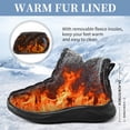 thumbnail image 5 of Ablanczoom Snow Boots Womens with Warm Fuzzy Faux Fur Slip-on Woman Winter Booties Shoes, 5 of 9